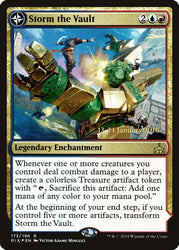 Storm the Vault // Vault of Catlacan [Rivals of Ixalan Prerelease Promos] Magic: The Gathering