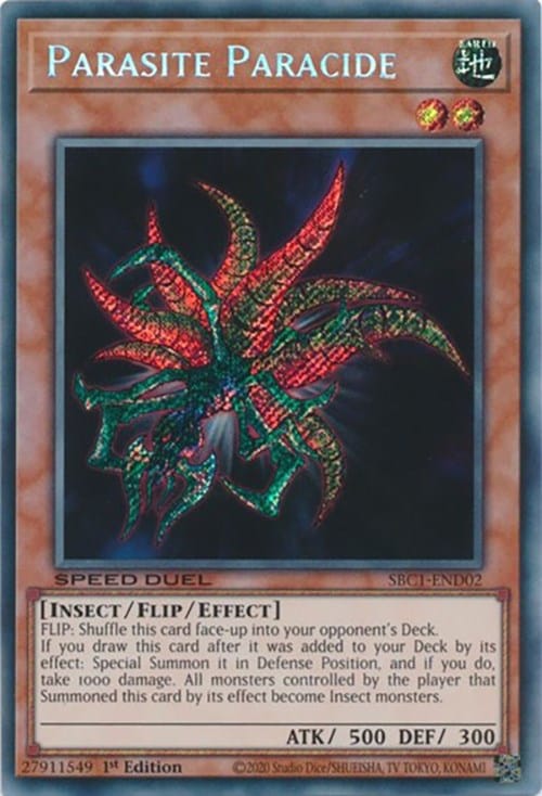 Parasite Paracide [SBC1-END02] Secret Rare - Yugioh Cards For Your TCG Needs!