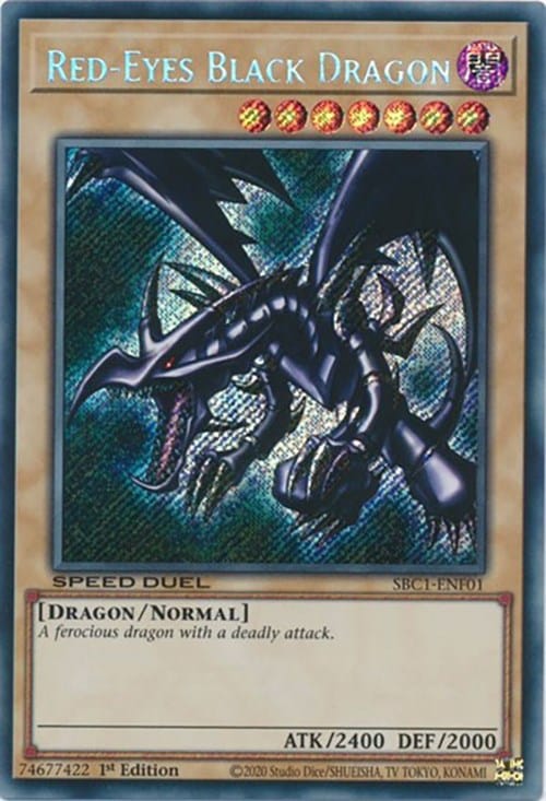 Red-Eyes Black Dragon [SBC1-ENF01] Secret Rare - Yugioh Cards For Your TCG Needs!