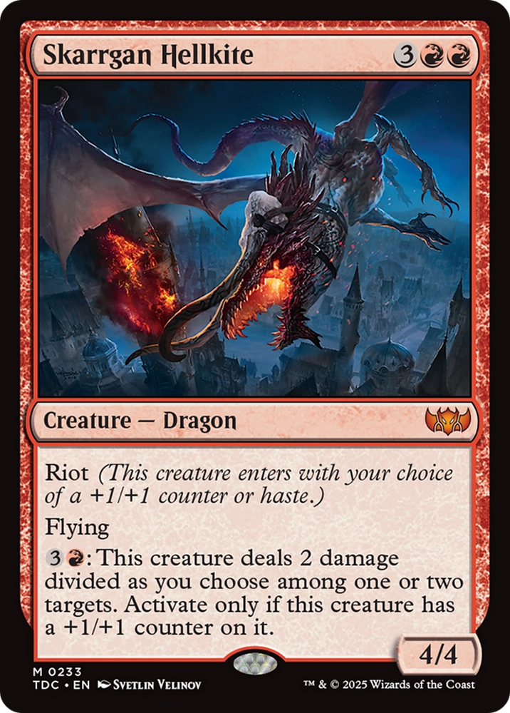 Skarrgan Hellkite [Tarkir: Dragonstorm Commander] Magic: The Gathering