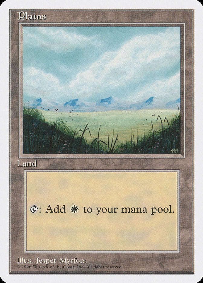 Plains (No Trees, Signature on Bottom Right) [Introductory Two-Player Set] Magic: The Gathering