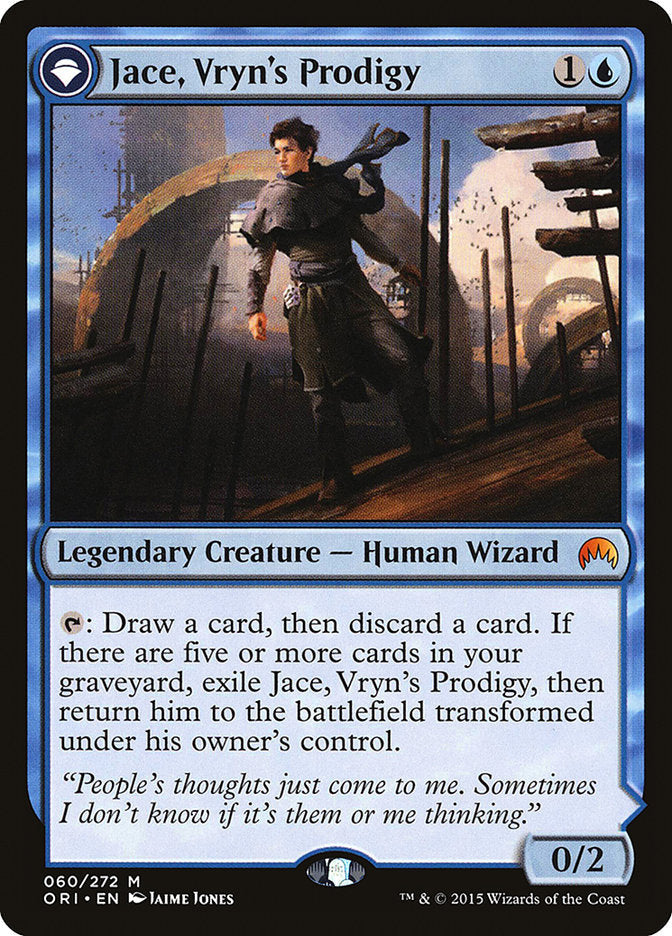 Jace, Vryn's Prodigy // Jace, Telepath Unbound [Magic Origins] Magic: The Gathering