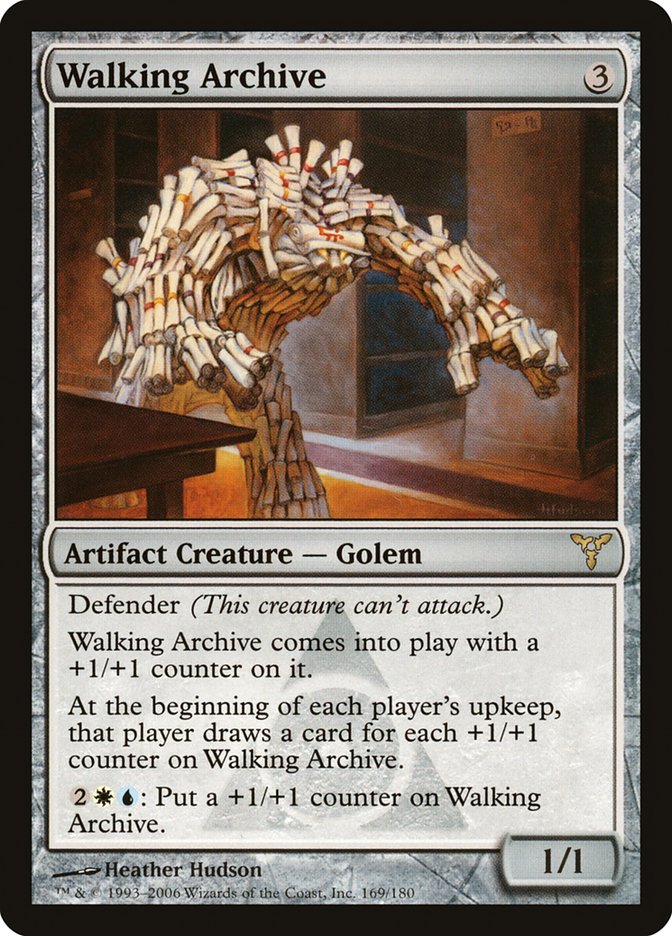 Walking Archive [Dissension] Magic: The Gathering