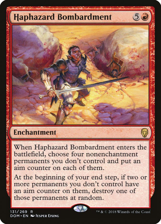 Haphazard Bombardment [Dominaria] Magic: The Gathering