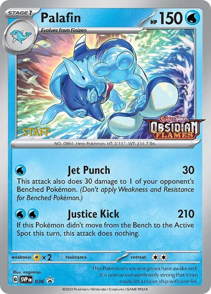 Palafin (036) (Stamped) (Staff) [Scarlet & Violet: Black Star Promos] Pokémon