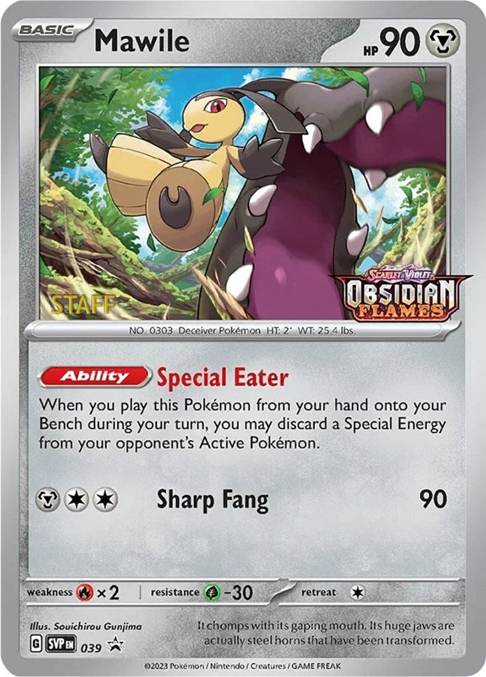 Mawile (039) (Stamped) (Staff) [Scarlet & Violet: Black Star Promos] Pokémon