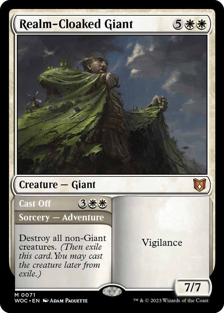Realm-Cloaked Giant // Cast Off [Wilds of Eldraine Commander] Magic: The Gathering