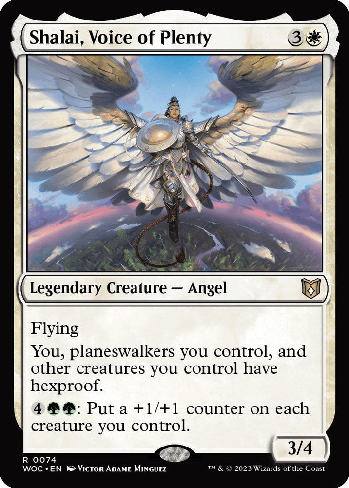 Shalai, Voice of Plenty [Wilds of Eldraine Commander] Magic: The Gathering