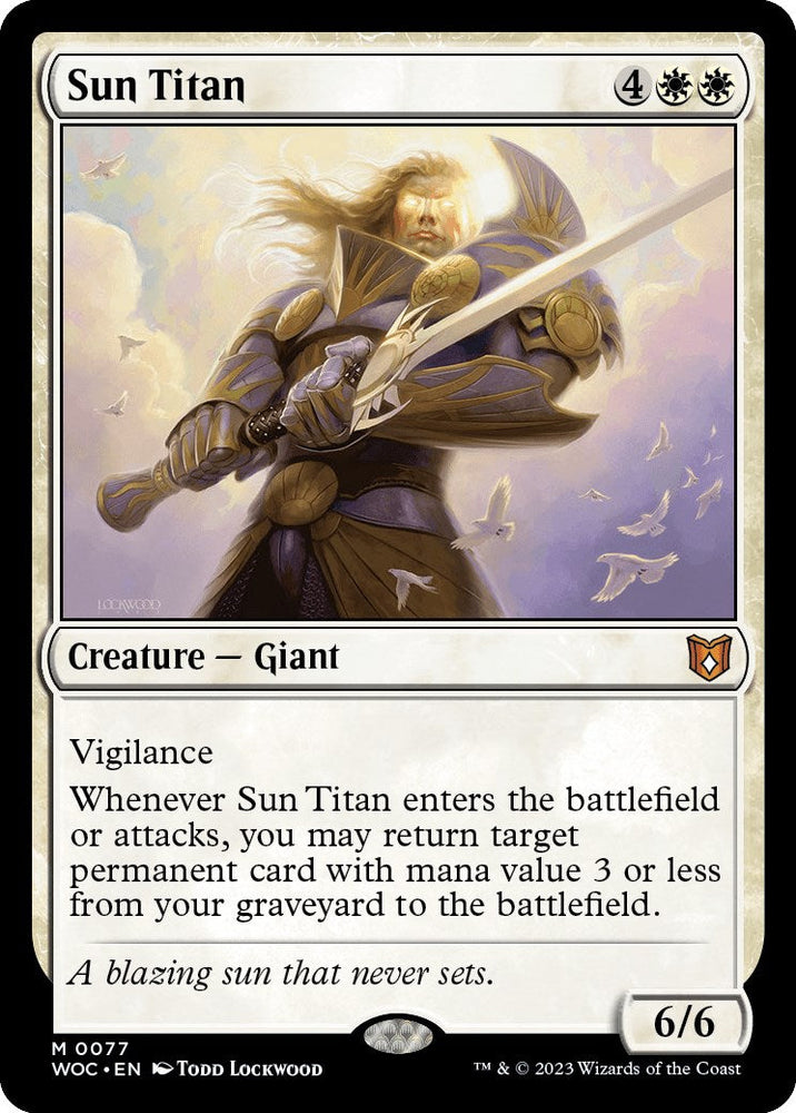 Sun Titan [Wilds of Eldraine Commander] Magic: The Gathering