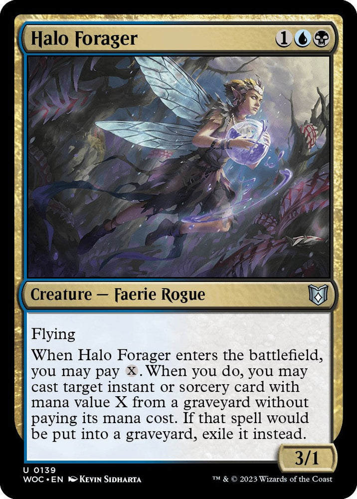 Halo Forager [Wilds of Eldraine Commander] Magic: The Gathering