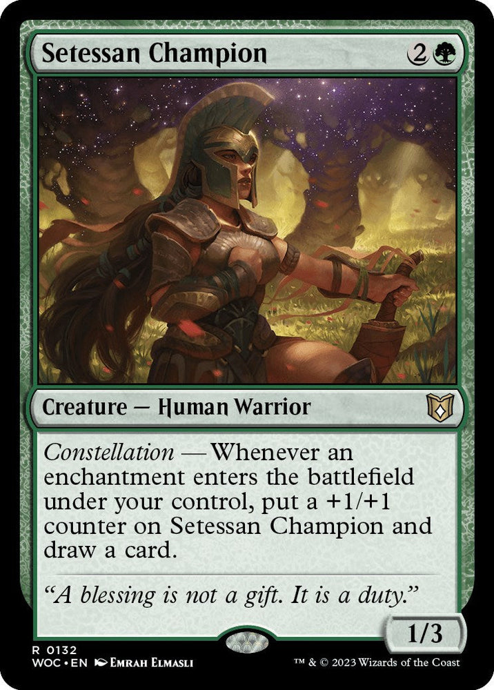 Setessan Champion [Wilds of Eldraine Commander] Magic: The Gathering