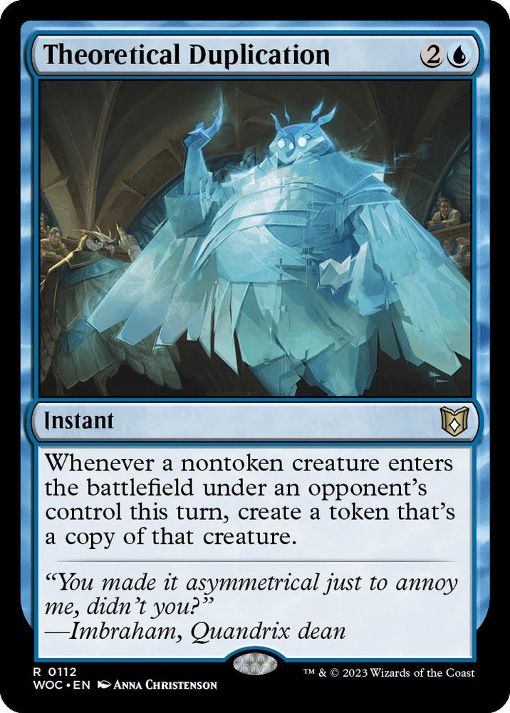 Theoretical Duplication [Wilds of Eldraine Commander] Magic: The Gathering