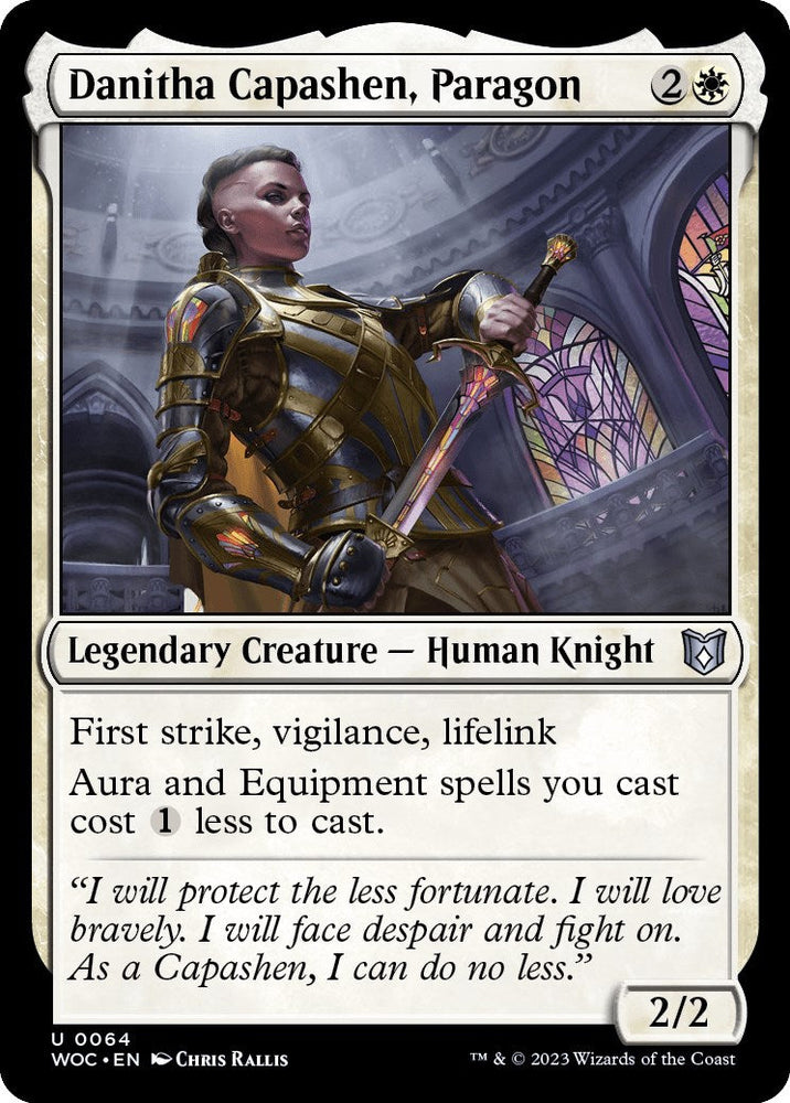 Danitha Capashen, Paragon [Wilds of Eldraine Commander] Magic: The Gathering