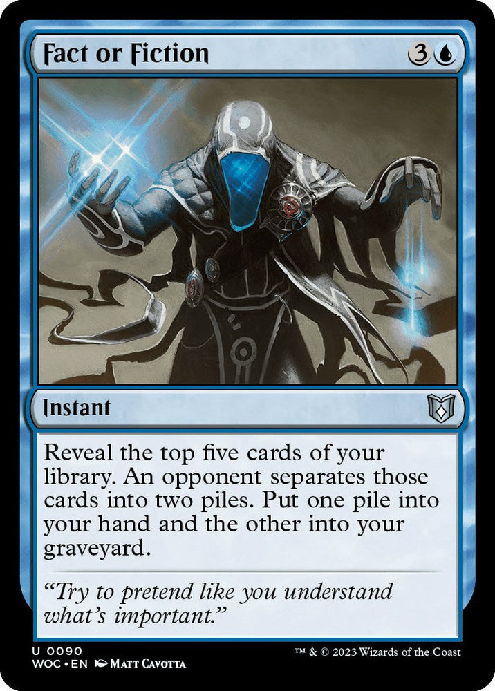 Fact or Fiction [Wilds of Eldraine Commander] Magic: The Gathering