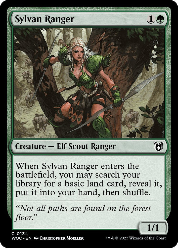 Sylvan Ranger [Wilds of Eldraine Commander] Magic: The Gathering