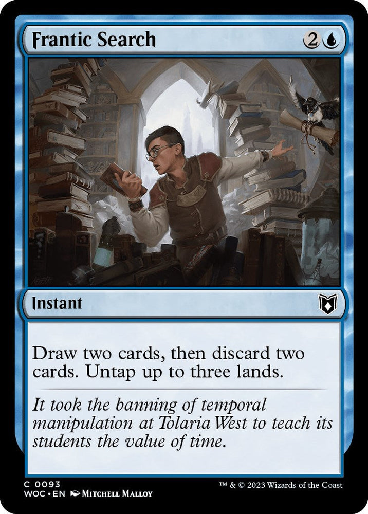 Frantic Search [Wilds of Eldraine Commander] Magic: The Gathering