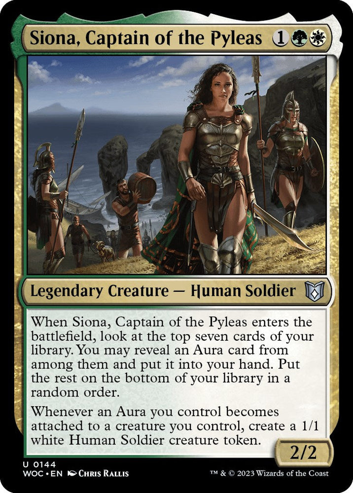Siona, Captain of the Pyleas [Wilds of Eldraine Commander] Magic: The Gathering