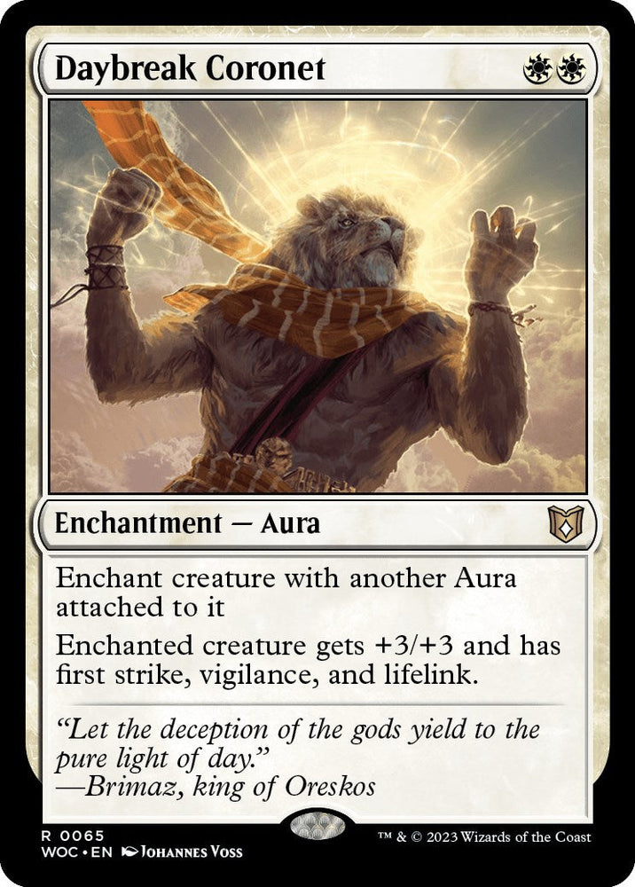 Daybreak Coronet [Wilds of Eldraine Commander] Magic: The Gathering