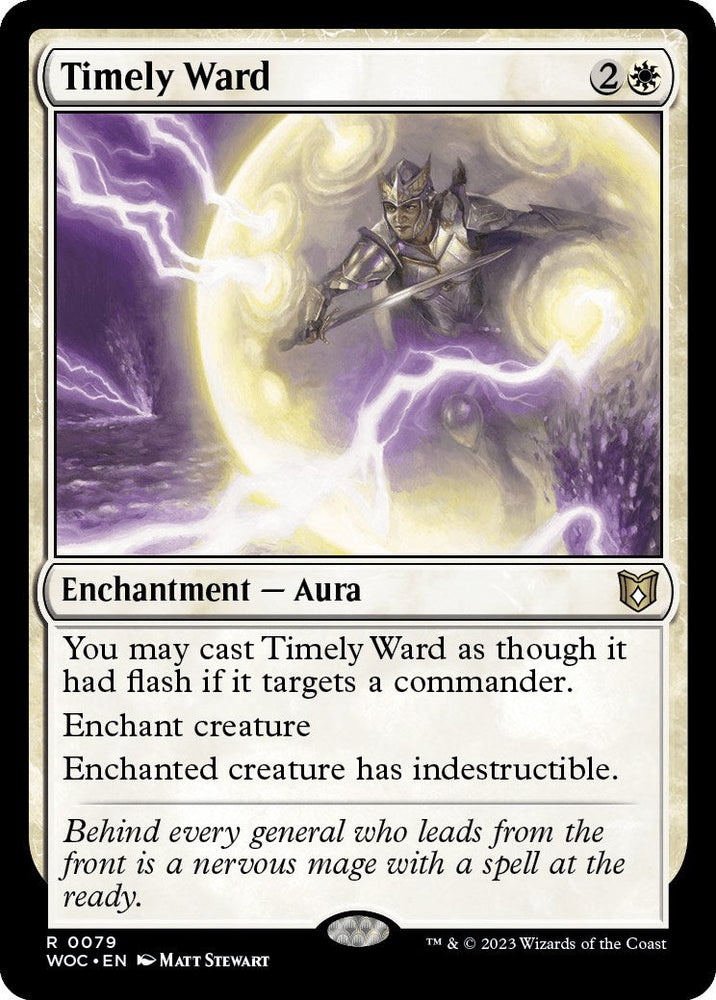 Timely Ward [Wilds of Eldraine Commander] Magic: The Gathering