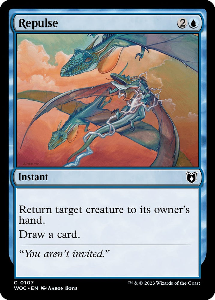 Repulse [Wilds of Eldraine Commander] Magic: The Gathering