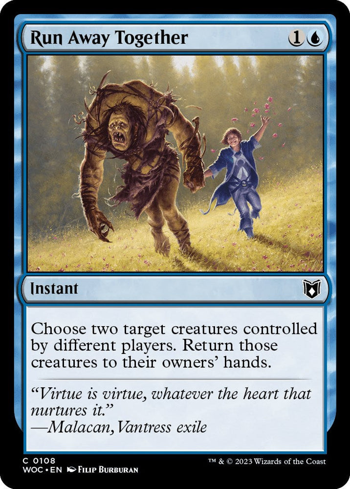 Run Away Together [Wilds of Eldraine Commander] Magic: The Gathering