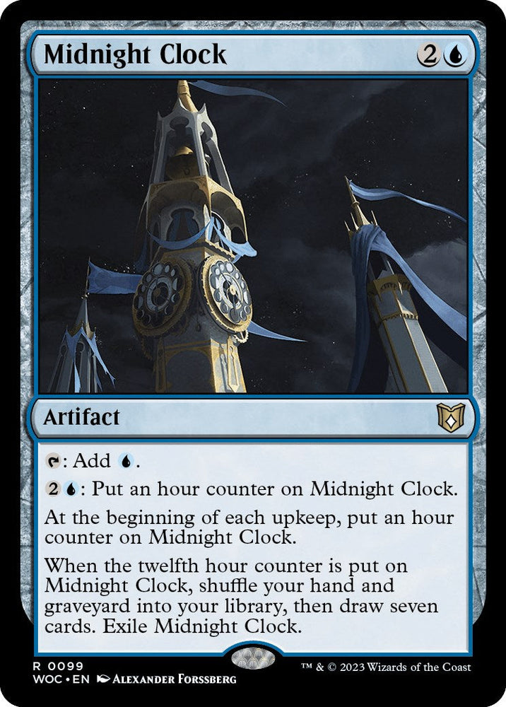 Midnight Clock [Wilds of Eldraine Commander] Magic: The Gathering