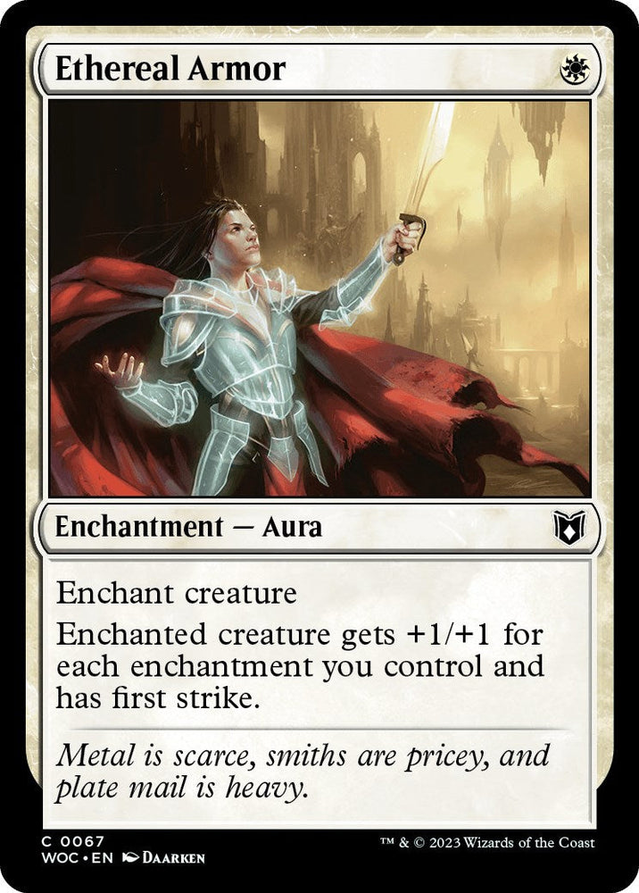 Ethereal Armor [Wilds of Eldraine Commander] Magic: The Gathering