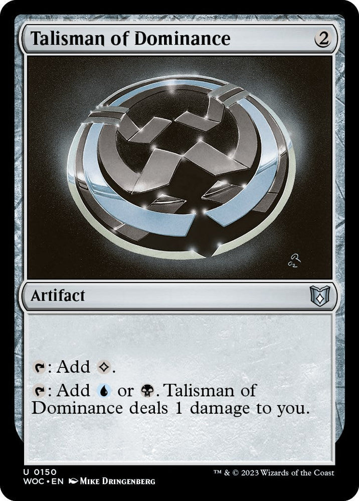 Talisman of Dominance [Wilds of Eldraine Commander] Magic: The Gathering