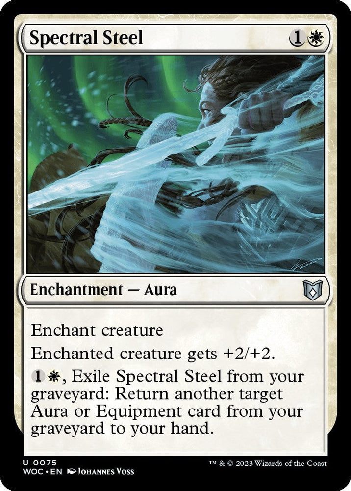 Spectral Steel [Wilds of Eldraine Commander] Magic: The Gathering