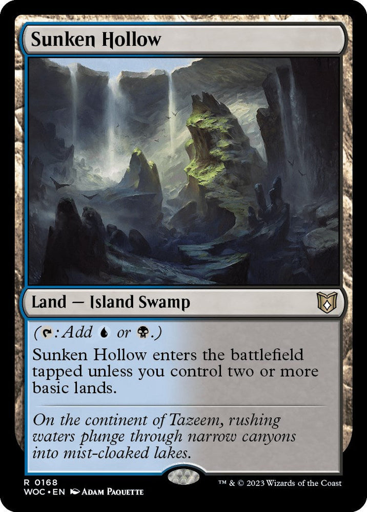 Sunken Hollow [Wilds of Eldraine Commander] Magic: The Gathering