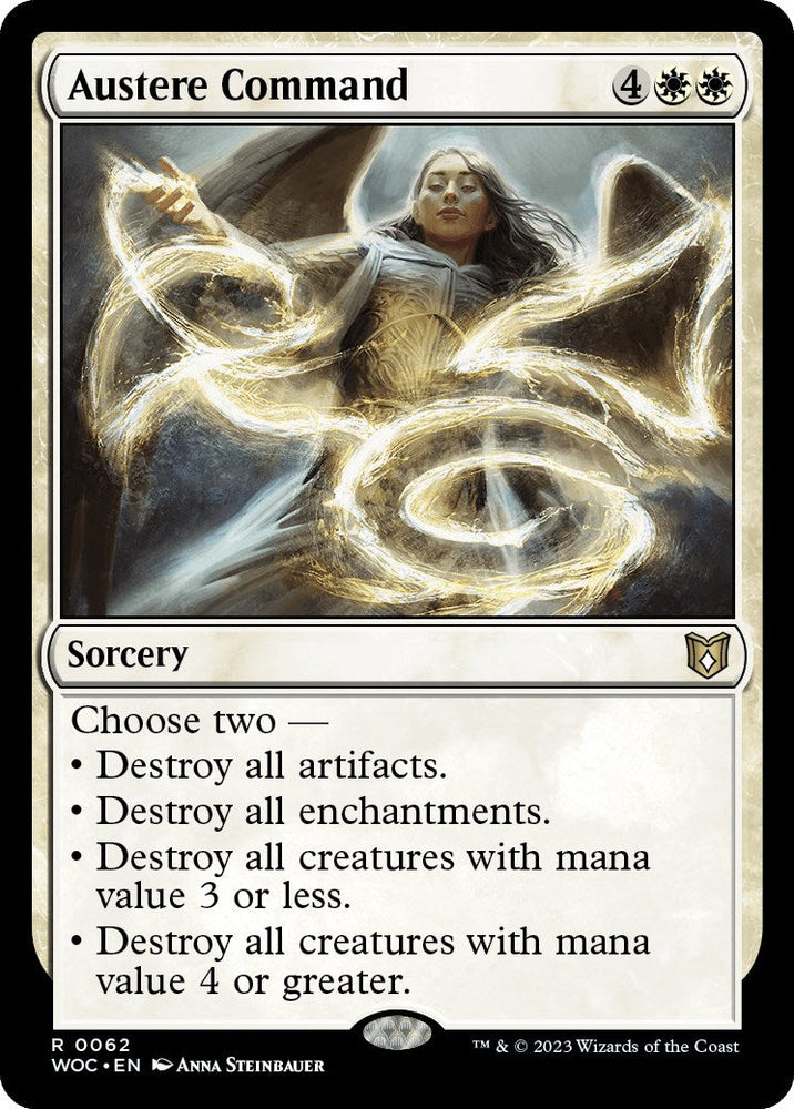 Austere Command [Wilds of Eldraine Commander] Magic: The Gathering