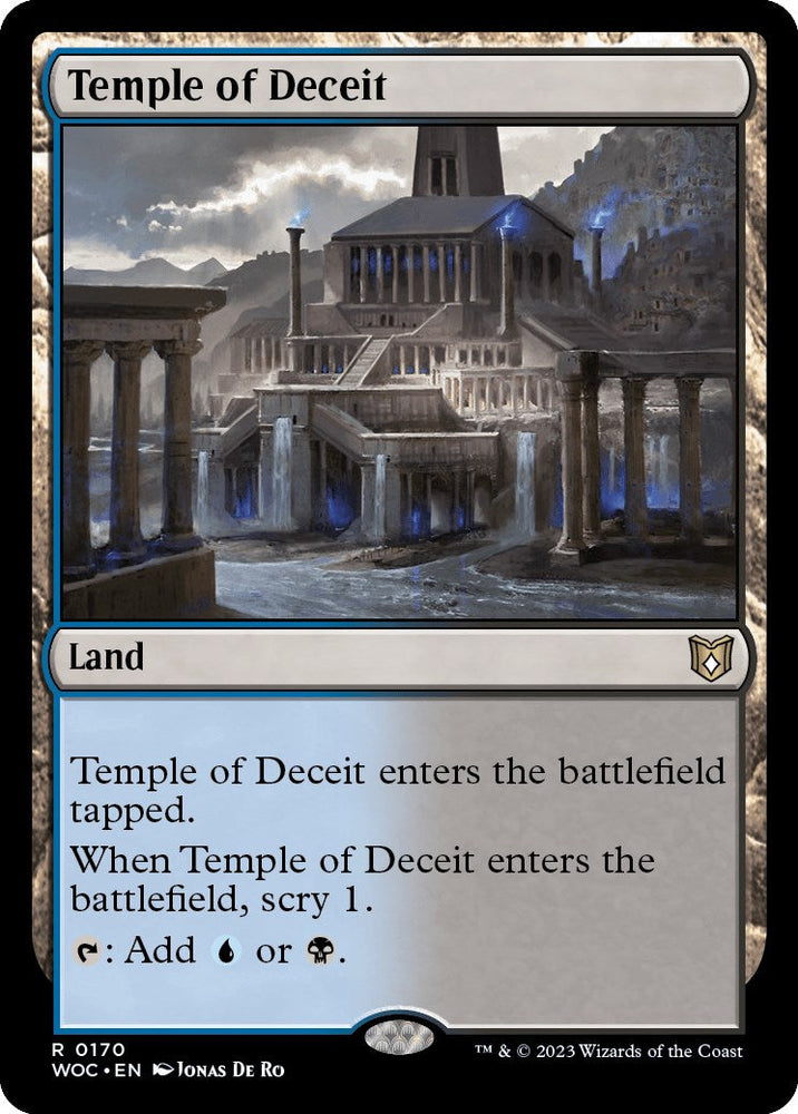 Temple of Deceit [Wilds of Eldraine Commander] Magic: The Gathering