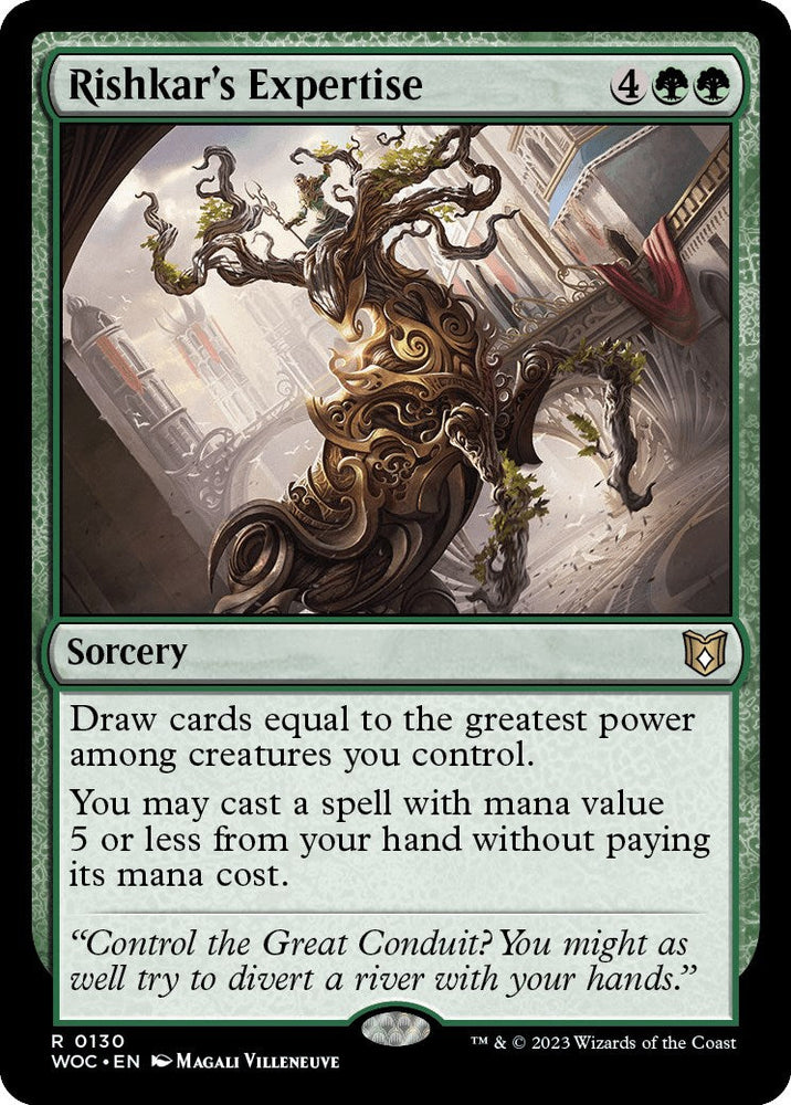 Rishkar's Expertise [Wilds of Eldraine Commander] Magic: The Gathering