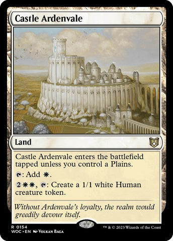 Castle Ardenvale [Wilds of Eldraine Commander] Magic: The Gathering