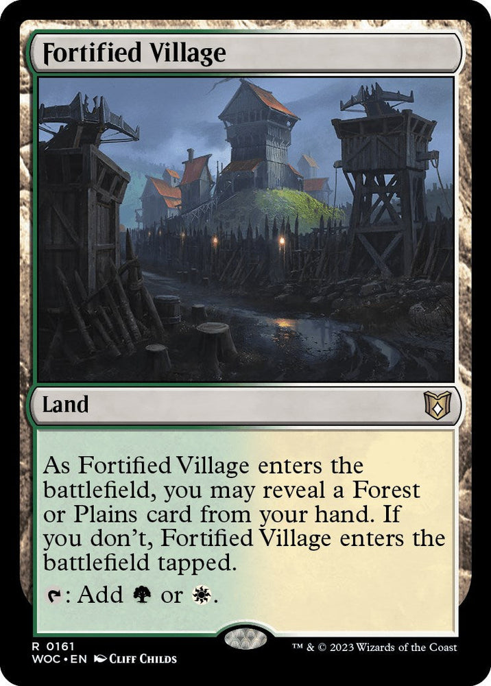 Fortified Village [Wilds of Eldraine Commander] Magic: The Gathering
