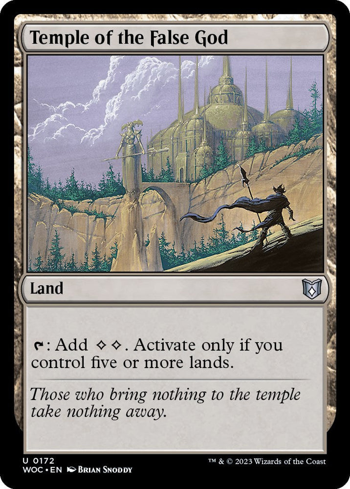 Temple of the False God [Wilds of Eldraine Commander] Magic: The Gathering