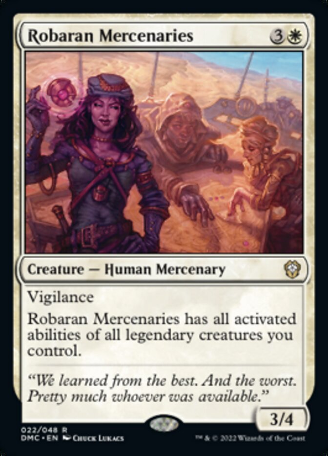 Robaran Mercenaries [Dominaria United Commander] Magic: The Gathering