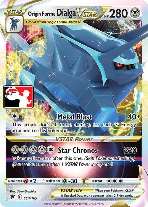 Origin Forme Dialga VSTAR (114/189) [Prize Pack Series Three] Pokémon