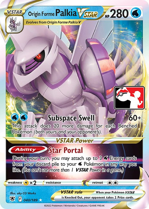 Origin Forme Palkia VSTAR (040/189) [Prize Pack Series Three] Pokémon