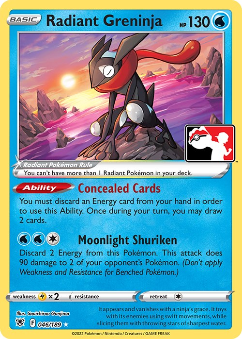 Radiant Greninja (046/189) [Prize Pack Series Three] Pokémon