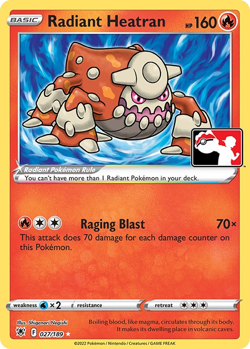 Radiant Heatran (027/189) [Prize Pack Series Three] Pokémon