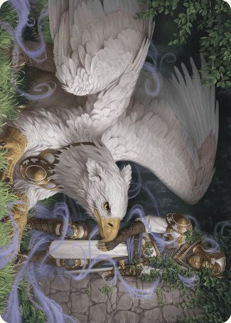 Dutiful Griffin Art Card [Wilds of Eldraine Art Series] Magic: The Gathering