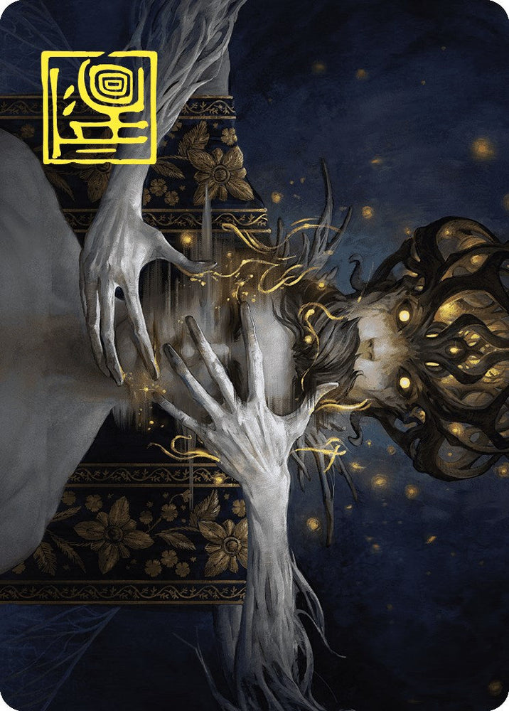 Ego Drain Art Card (Gold-Stamped Signature) [Wilds of Eldraine Art Series] Magic: The Gathering