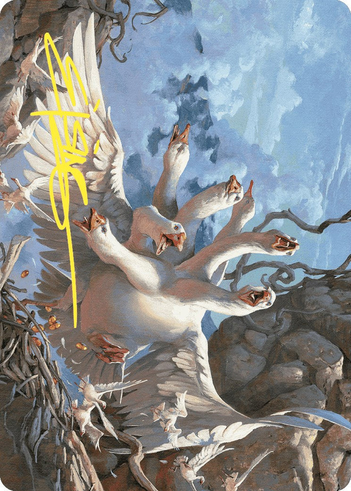 The Goose Mother Art Card (Gold-Stamped Signature) [Wilds of Eldraine Art Series] Magic: The Gathering