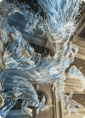 Splashy Spellcaster Art Card [Wilds of Eldraine Art Series] Magic: The Gathering