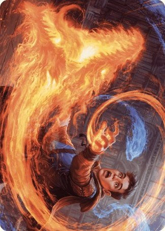 Frantic Firebolt Art Card [Wilds of Eldraine Art Series] Magic: The Gathering