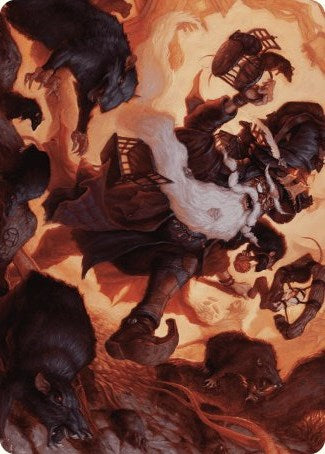 Tattered Ratter Art Card [Wilds of Eldraine Art Series] Magic: The Gathering
