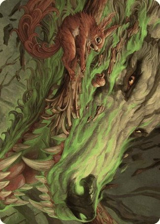 Leaping Ambush Art Card [Wilds of Eldraine Art Series] Magic: The Gathering
