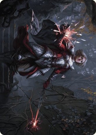 Rowan, Scion of War Art Card (31/81) [Wilds of Eldraine Art Series] Magic: The Gathering