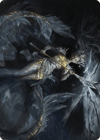 Sharae of Numbing Depths Art Card [Wilds of Eldraine Art Series] Magic: The Gathering